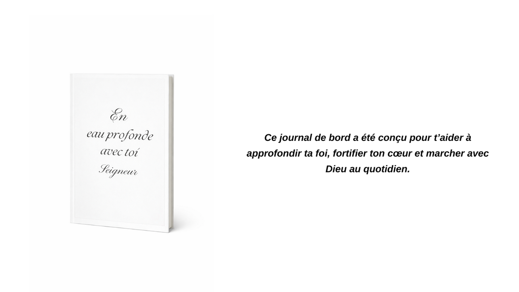 Journal de bord - En eau profonde avec Toi, Seigneur