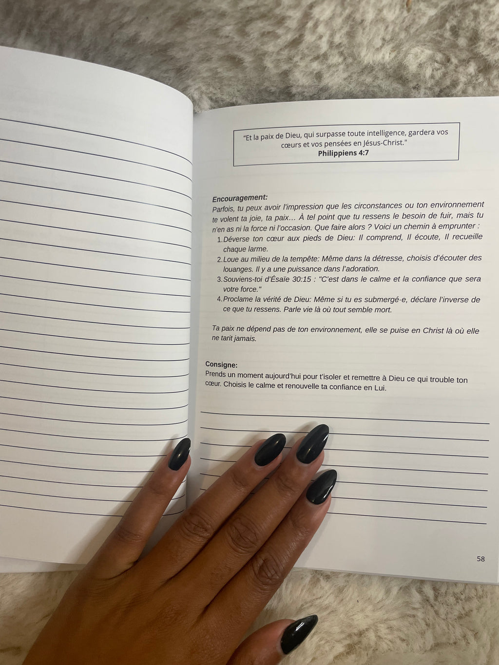 Journal de bord - En eau profonde avec Toi, Seigneur